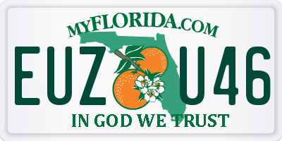 FL license plate EUZU46