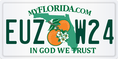 FL license plate EUZW24