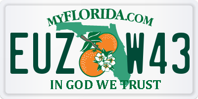 FL license plate EUZW43