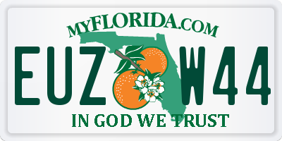 FL license plate EUZW44