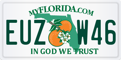 FL license plate EUZW46