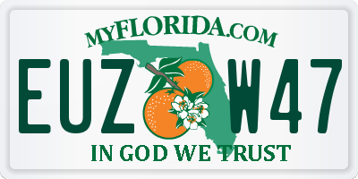 FL license plate EUZW47