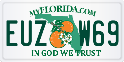 FL license plate EUZW69
