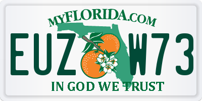FL license plate EUZW73