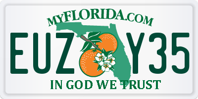 FL license plate EUZY35