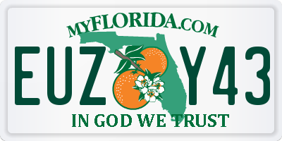 FL license plate EUZY43
