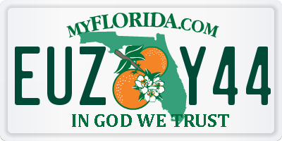 FL license plate EUZY44