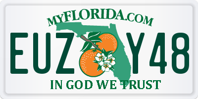 FL license plate EUZY48