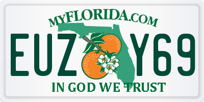 FL license plate EUZY69