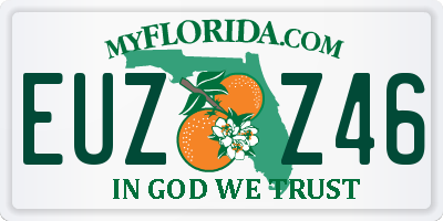 FL license plate EUZZ46