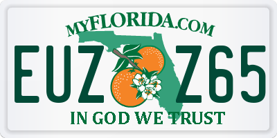 FL license plate EUZZ65