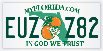 FL license plate EUZZ82