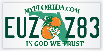 FL license plate EUZZ83