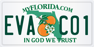 FL license plate EVAC01