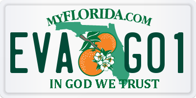 FL license plate EVAG01