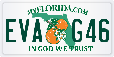 FL license plate EVAG46