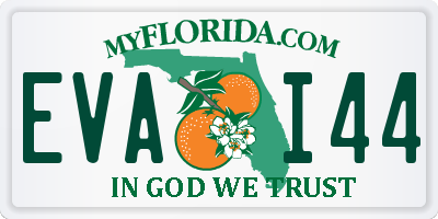 FL license plate EVAI44