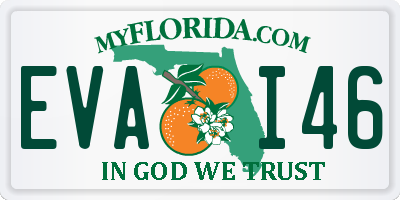 FL license plate EVAI46