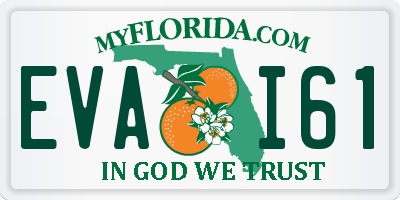 FL license plate EVAI61