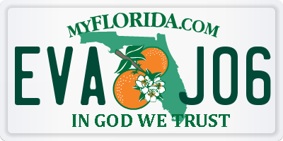 FL license plate EVAJ06