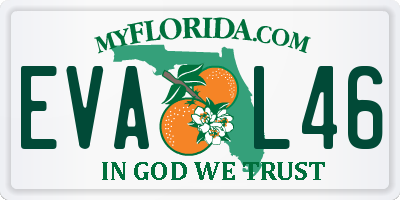 FL license plate EVAL46
