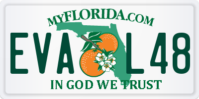 FL license plate EVAL48