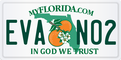 FL license plate EVAN02