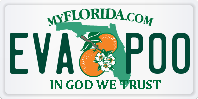 FL license plate EVAP00