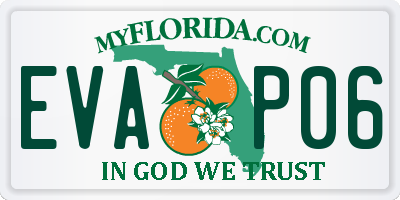FL license plate EVAP06