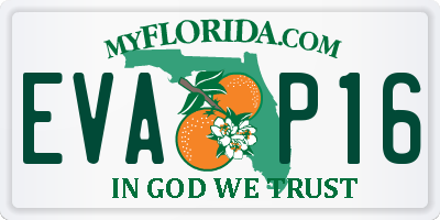 FL license plate EVAP16