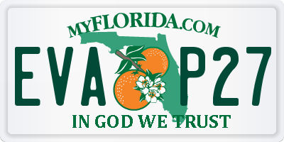 FL license plate EVAP27