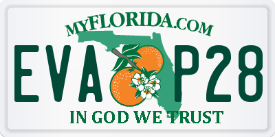 FL license plate EVAP28