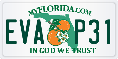 FL license plate EVAP31