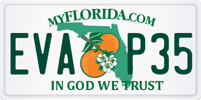 FL license plate EVAP35
