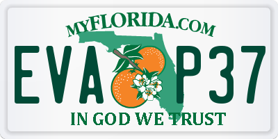 FL license plate EVAP37