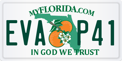 FL license plate EVAP41