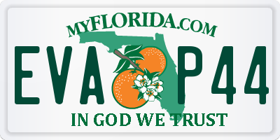 FL license plate EVAP44