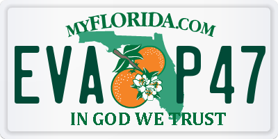 FL license plate EVAP47