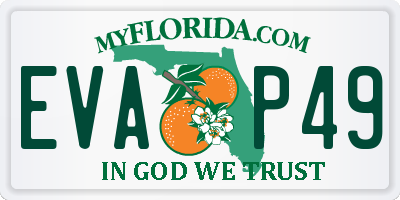 FL license plate EVAP49