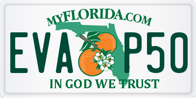 FL license plate EVAP50