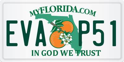 FL license plate EVAP51