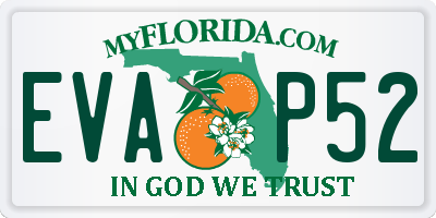 FL license plate EVAP52