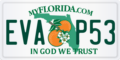 FL license plate EVAP53