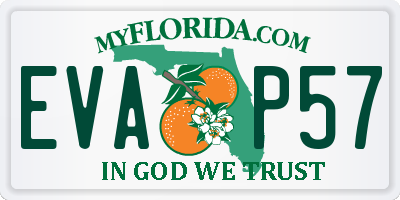 FL license plate EVAP57