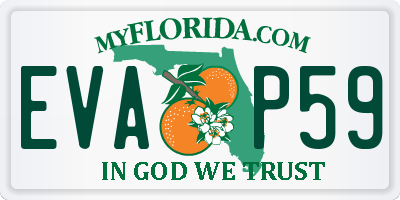 FL license plate EVAP59