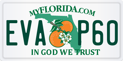 FL license plate EVAP60