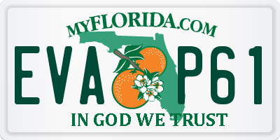 FL license plate EVAP61