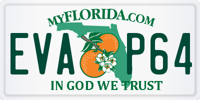 FL license plate EVAP64