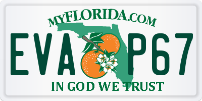 FL license plate EVAP67