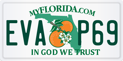 FL license plate EVAP69